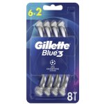 Rasoirs jetables gillette blue3 pour hommes, lot de 6 + 2 Rasoirs jetables gillette blue3 pour hommes, lot de 6 + 2