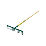 R�teau duopro 16 dents courbes - manche bois certifi� pefc 100% - leborgne