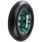 Ratioparts - roue de brouette 480 / 400 - 8 universelle pleine, jante verte et pneumatique noir, sur ...