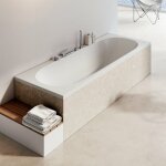 Ravak - city slim baignoire rectangulaire 180x80 cm en acrylique, sans pieds, blanc (c921300000)