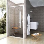 Ravak - pivot - porte de douche pdop2 - 100, 961 - 1011 mm, blanc / verre transparent 03ga0101z1