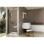 Ravak - pivot - porte de douche pivotante, 900 mm, aluminium poli / verre clair 03g70c00z1