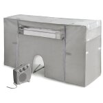 Housse de corde  linge avec chauffage schage rapide consommation minimale extensible prise gris dimensions ...