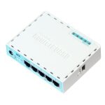 Mikrotik - routeur filaire gigabit ethernet rb750gr3 turquoise, blanc