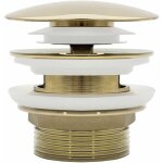Bonde de baignoire universel clic - clac rea gold Bonde de baignoire universel clic - clac rea gold