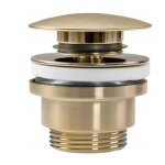 Rea - bonde de lavabo universel clic - clac brush gold mat Rea - bonde de lavabo universel clic - clac brush gold mat