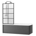 Rea - pare - baignoire paroi lagos - 1 fix 70 black Rea - pare - baignoire paroi lagos - 1 fix 70 black