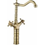 Rea - robinet de lavabo rustico antique gold