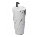 Rea - vasque autoportante blanka marbre