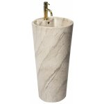 Rea - vasque autoportante lavabo blanka natural mat marbre