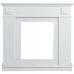 Mobili rebecca - rebecca mobili cadre decoratif chemin�e decorative bois blanc 100x109x26