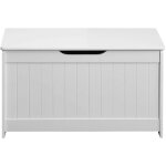 Mobili rebecca - rebecca mobili coffre de rangement banc avec couvercle en bois pour jouets enfants blanc ...