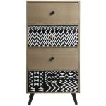 Mobili rebecca - rebecca mobili commode de salle de bain avec 4 tiroirs bois m�tal style industriel