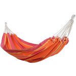 Rebecca mobili hamac de jardin 2 personnes en polyester orange fuchsia avec sac de transport 200 kg