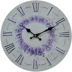Mobili rebecca - rebecca mobili horloge murale horloges vintage mdf blanc imprim� floral id�e cadeau