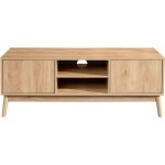 Mobili rebecca - rebecca mobili meuble tv buffet bas en bambou mdf 2 portes tagres pour salon