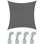 Mobili rebecca - rebecca mobili parasol voile de soleil polyéthylène gris foncé carré 3x3 Mobili rebecca - rebecca mobili parasol voile de soleil polyéthylène gris foncé carré 3x3