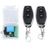 Récepteur de relais émetteur rf dc 12v, 1 canal, télécommande sans fil, interrupteur récepteur pour serrures ... Récepteur de relais émetteur rf dc 12v, 1 canal, télécommande sans fil, interrupteur récepteur pour serrures ...