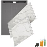 Receveur � carreler 180 x 90 wedi fundo riolito neo + rev�tement top marble white + colle + �coulement ...