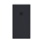 Mirlo - receveur de douche 100 x 120 cm extra plat pure en résine surface ardoisée anthracite grille ... Mirlo - receveur de douche 100 x 120 cm extra plat pure en résine surface ardoisée anthracite grille ...