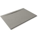 Receveur de douche 100 x 200 cm extra - plat en r�sine min�rale lyra gris