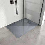 Heilmetz receveur de douche � poser 120x90cm receveur de douche en pierre extra plat (smc mat�riau) bac ...