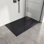 Heilmetz - receveur de douche  poser 140x90cm receveur de douche en pierre extra plat (smc matriau) ...