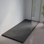 Receveur de douche 180x80 cm extra plat - saphir - gris anthracite