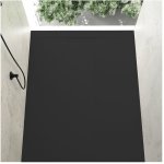 Receveur de douche 80 x 120 cm extra plat cover en r�sine surface ardois�e noir