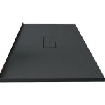 Receveur de douche 80 x 140 cm extra - plat en fonte min�rale vic anthracite