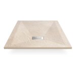 Receveur de douche 80x80 carr� - composite cr�me - nazca