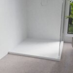 Cuisibane - receveur de douche 90x90 cm extra plat - saphir - blanc