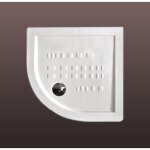 Kiamami valentina - receveur de douche 90x90 h. 5, 5 semi - circulaire en cramique gamme linea