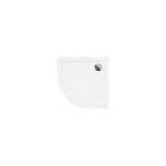 Azura home design - receveur de douche baron 1 / 4 rond acrylique blanc 90x90x5. 5 cm