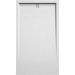 Receveur de douche blanc, finition ardoise stone cach, grille de couleur - 80 x 70 cm Receveur de douche blanc, finition ardoise stone cach, grille de couleur - 80 x 70 cm