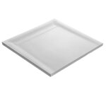 U - tile - receveur de douche caniveau en solid surface - blanc + natte tanche + siphon ultra plat - ...