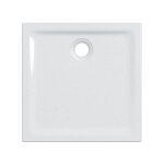 Receveur de douche carr� 90x90x4, 5 cm blanc brillant en gr�s porcelain� - geberit - blanc