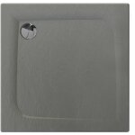 Allibert ? receveur de douche carr� 80x80cm ? effet pierre textur� ? bioplax� sans fibre de verre ? vidage ...
