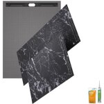 Wedi - receveur de douche  carreler 120 x 90 fundo riolito neo + revtement top marble black + colle ...