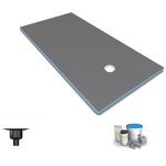 Receveur de douche à carreler 140 x 90 wedi fundo primo rectangle écoulement excentré + bonde verticale ... Receveur de douche à carreler 140 x 90 wedi fundo primo rectangle écoulement excentré + bonde verticale ...