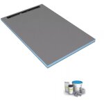 Wedi - receveur de douche � carreler 160 x 100 cm fundo riolito neo + kit d'�tanch�it�
