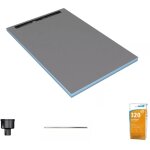 Wedi - receveur de douche à carreler 180 x 90 cm fundo riolito neo écoulement vertical + barrette de ... Wedi - receveur de douche à carreler 180 x 90 cm fundo riolito neo écoulement vertical + barrette de ...