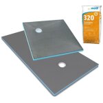 Receveur de douche  carreler 180 x 90 wedi fundo primo rectangle coulement excentr + colle 320
