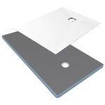 Wedi - receveur de douche à carreler 180 x 90 fundo primo rectangle écoulement excentré + recouvrement ... Wedi - receveur de douche à carreler 180 x 90 fundo primo rectangle écoulement excentré + recouvrement ...