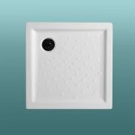 Kiamami valentina - receveur de douche en céramique antidérapant 90x90 carré h6 malta Kiamami valentina - receveur de douche en céramique antidérapant 90x90 carré h6 malta