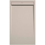 Kroos � - receveur de douche cr�me, finition lisse stone smart, grille de couleur - 90 x 70 cm