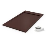 Receveur de douche extra plat premium ambiente chocolat ral 8017 90x100