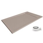 Pdd - receveur de douche extra plat premium ambiente moka ral 1019 70x100