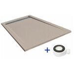 Receveur de douche extra plat premium moka ral 1019 70x100