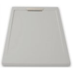Receveur de douche extra plat neo inox gris poussière ral 7037 80x120 Receveur de douche extra plat neo inox gris poussière ral 7037 80x120